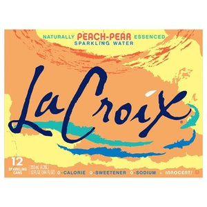 Lacroix Peach Pear 2/12/12 Oz [UNFI #37664] T