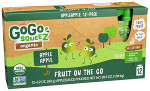 Gogo Squeez Apple Apple 12Pk 6/12/3.2Z [UNFI #30108]