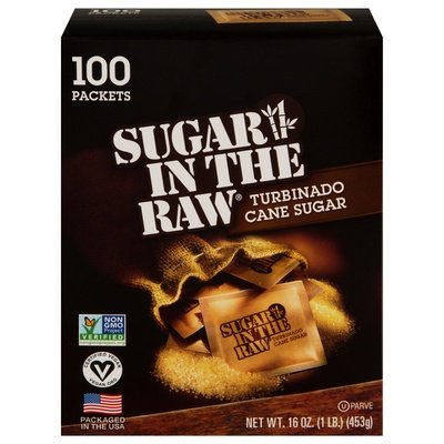 In The Raw Natural Cane Turbinado 8/100 Ct [UNFI #71182]