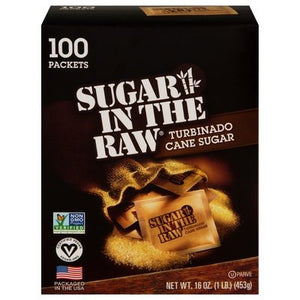 In The Raw Natural Cane Turbinado 8/100 Ct [UNFI #71182]