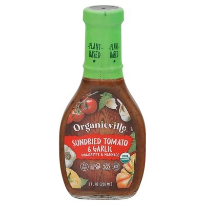 Organicville Sundried Tomato & Garlic Vinaigrette 6/8 Oz [UNFI #26695]