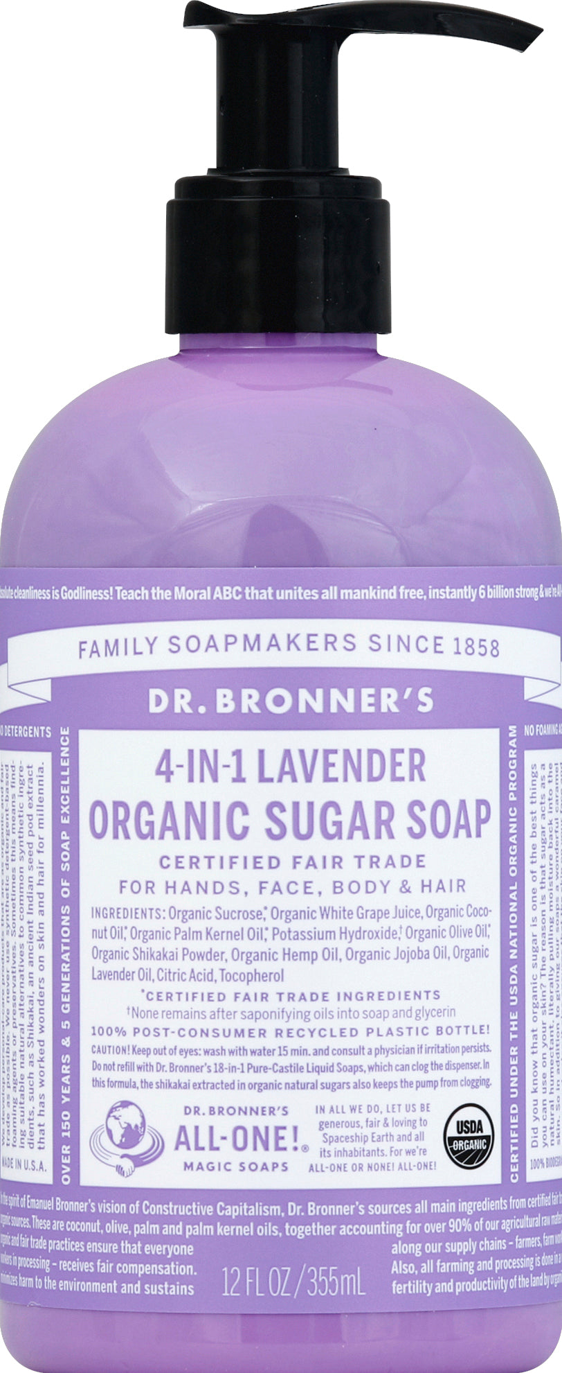 Dr. Bronners Lavender 12 Oz [UNFI #83864] T