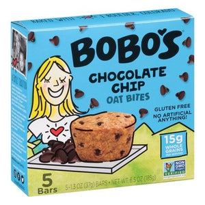 Bobos Oat Bars Bites,Original,Chocolate Chip,Gf 6/5/1.3 Oz [UNFI #68090]