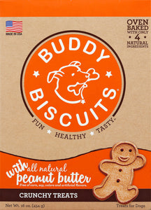 Buddy Biscuits Oven Baked Peanut Butter Biscuit 6/16 OZ [UNFI #06038] T