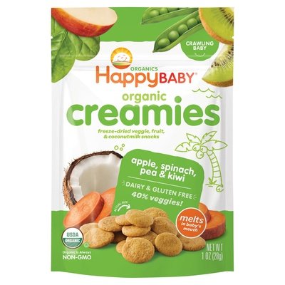 Happy Creamies Apple Spinach Pea & Kiwi 8/1 Oz [UNFI #81119]