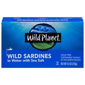 Wild Planet Wild Sardines In Spring Water 12/4.4 Oz [UNFI #63569]