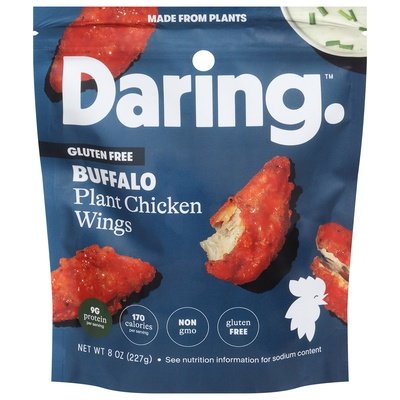 Daring Plant Chicken Wings Buffalo 6/8 Oz [UNFI #82928]