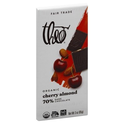 Theo Chocolate Dark Chocolate With Cherries/Almnd 12/3 Oz [UNFI #20623]