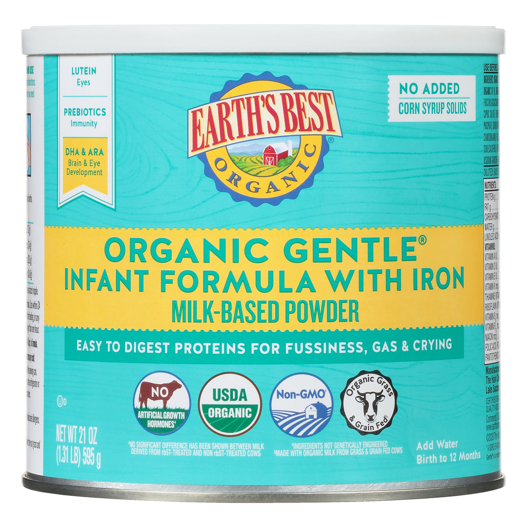 EarthS Best (Formula) Mlk-Based Pwdr W/Iron Gentle Og2 4/21 OZ [UNFI #67349]