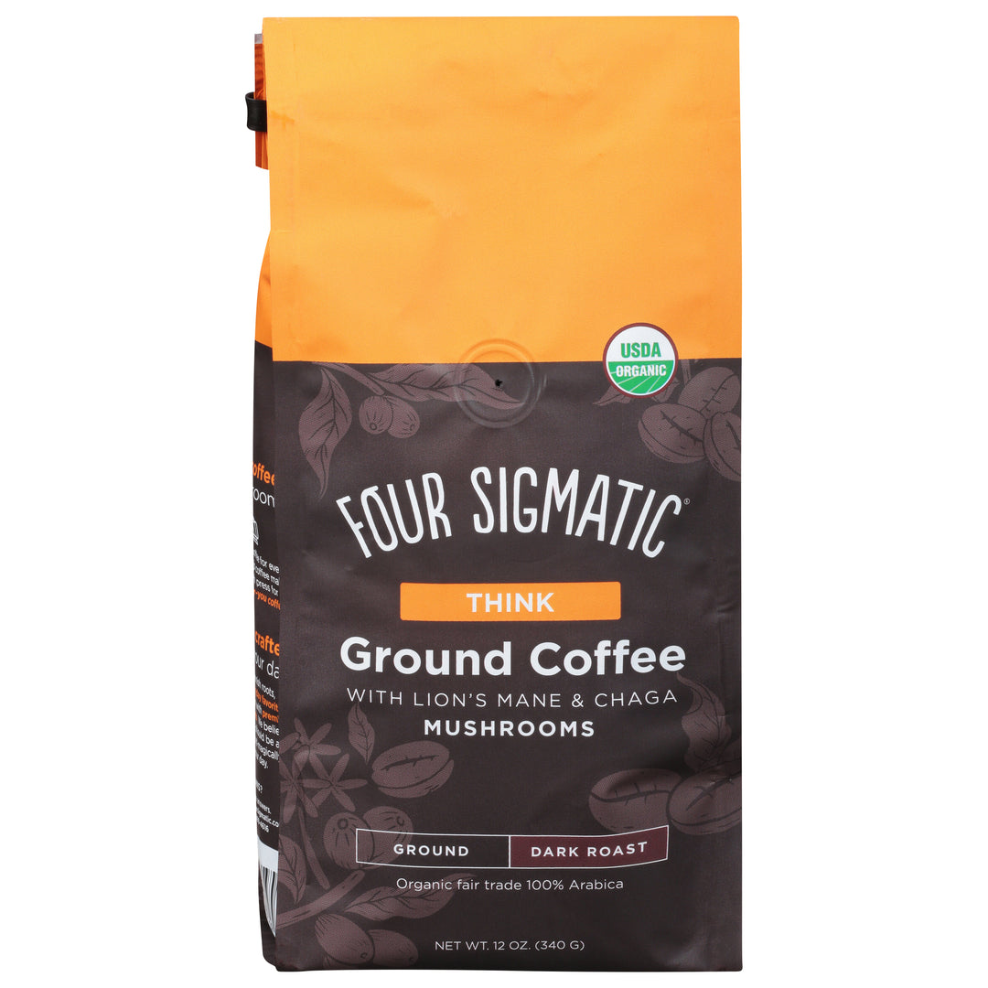 Four Sigmatic Ground Coffee-Think 8/10 Oz [UNFI #45473]