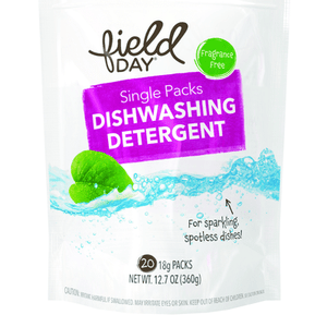 Field Day Dishwashing Detergent Sngl Pks 8/20 Ct [UNFI #04213] T