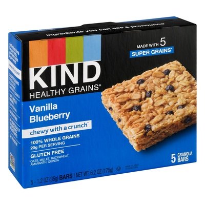 Kind Gran Bar Vanilla Blueberry 8/5/1.2 Oz [UNFI #54660]