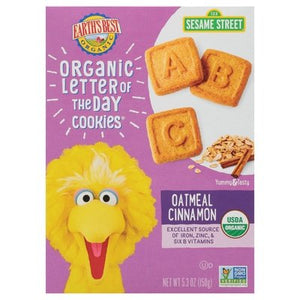 Earths Best Oatmeal Cinnamon Cookies 6/5.3 Oz [UNFI #39154]