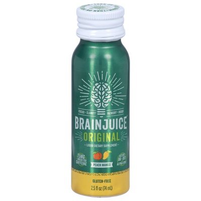 Brainjuice Brainjuice Peach And Mango 12/2.5 Oz [UNFI #60183] T