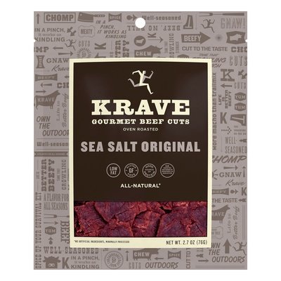 Krave Beef Sea Salt Original 8/2.7 Oz [UNFI #50854]