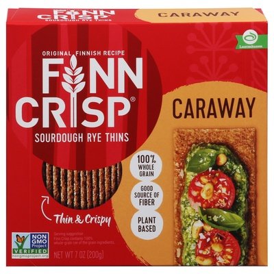 Finn Crisp Dark W/Caraway 9/7 Oz [UNFI #36043]