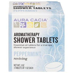 Aura Cacia Shower Tab Reviving Peppermint 1/3 Ct [UNFI #41193] T