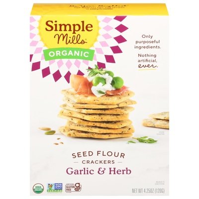 Simple Mills Garlic & Herb 6/4.25 Oz [UNFI #58783]