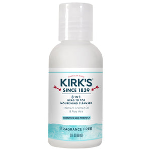 Kirks Coconut Oil & Aloe Vera Cleanser 2 Oz [UNFI #75334] T
