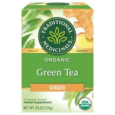 Traditional Medicinals Green W/Ginger 6/16 Bag [UNFI #28952] T