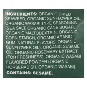 Bibigo Seaweed Snack Wasabi 12/.35 Oz [UNFI #55868]