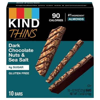 Kind Dk Choc Nuts & Sea Salt W/ Peanuts 6/7.4 Oz [UNFI #84234]