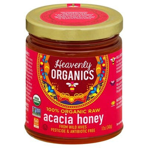 Heavenly Organics Raw Acacia Honey 6/12 Oz [UNFI #30599]