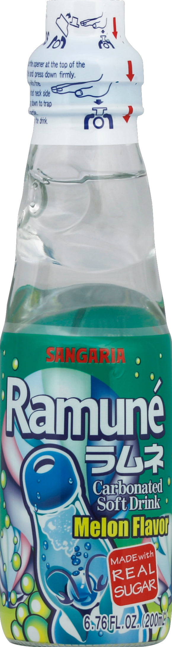 Sangaria Melon Ramune 18/6.76 Oz [UNFI #61032] T