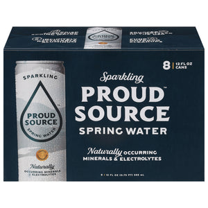 Proud Source Spring Water,Sparkling 3/8/12 Oz [UNFI #50009] T