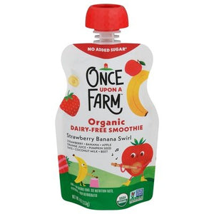 Once Upon A Farm Strawberry Banana Swirl 8/4 Oz [UNFI #72076]