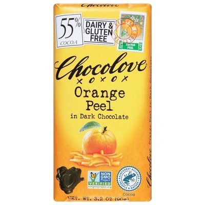 Chocolove Dark With Orange Peel 12/3.2 Oz [UNFI #30388]