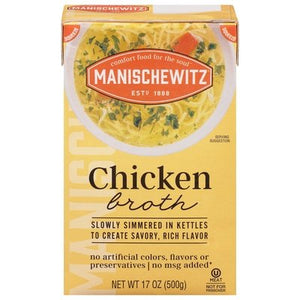 Manischewitz Aseptic Chicken Broth 12/17 Oz [UNFI #75116]