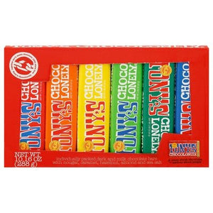 Tonys Chocolonely Chocolate Bars,Rainbow Pack 8/6 Ct [UNFI #41713]