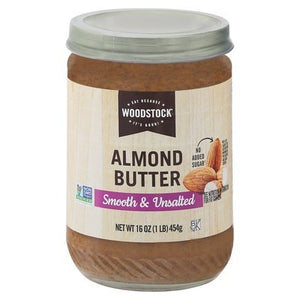 Woodstock Almond Creamy No Salt 12/16 Oz [UNFI #26093]