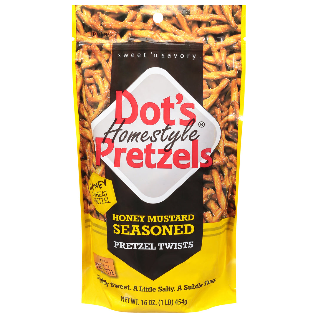 DotS Pretzels Honey Mustard Pretzel 10/16 OZ [UNFI #64136]