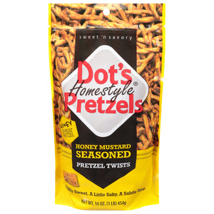 DotS Pretzels Honey Mustard Pretzel 10/16 OZ [UNFI #64136]