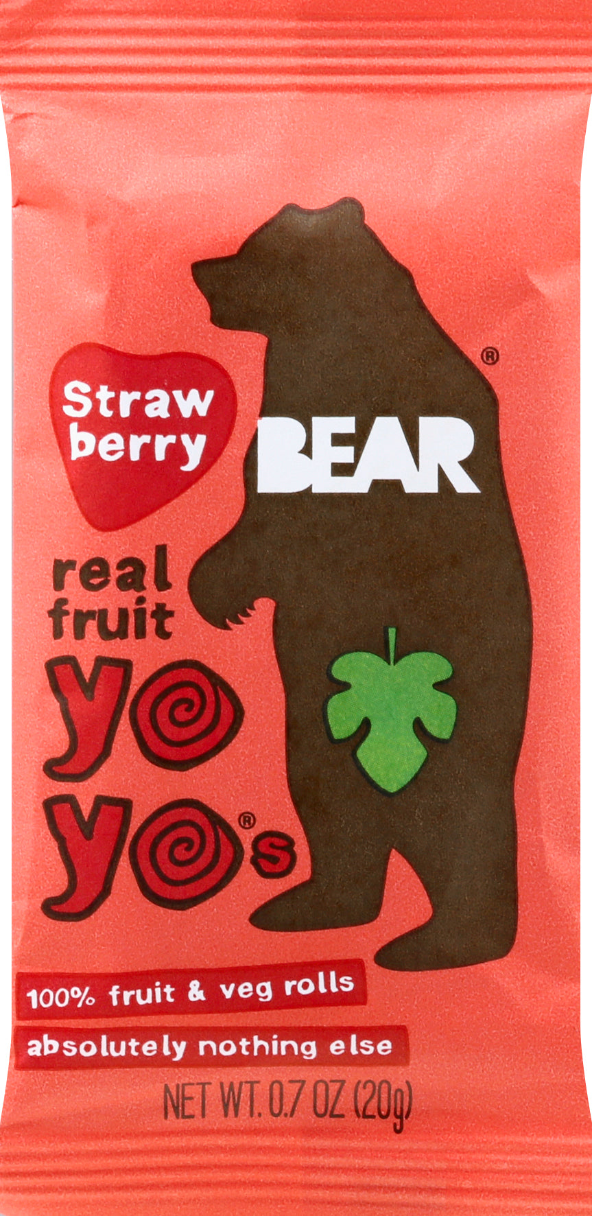 Bear Strawberry Singles 18/.7 Oz [UNFI #89961]