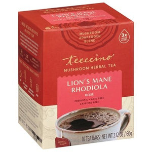 Teeccino Lions Mane Rhodiola 6/10 Bag [UNFI #79824]