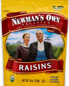 Newmans Own Organics Raisins Zip Lock Bag 12/6 Oz [UNFI #35172]