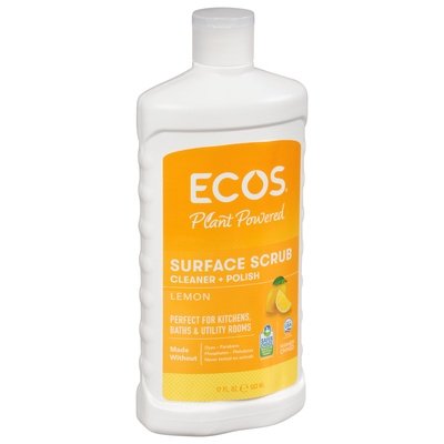 Ecos Non-Abrasive Creamy Lemon Liquid 6/17 Oz [UNFI #60773] T
