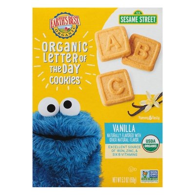 Earths Best Very Vanilla Cookies 6/5.3 Oz [UNFI #39165]