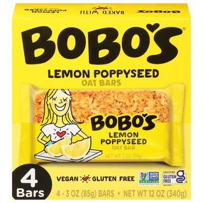 Bobos Lem Ppyseed Oat Br 6/4 PACK [UNFI #46481]