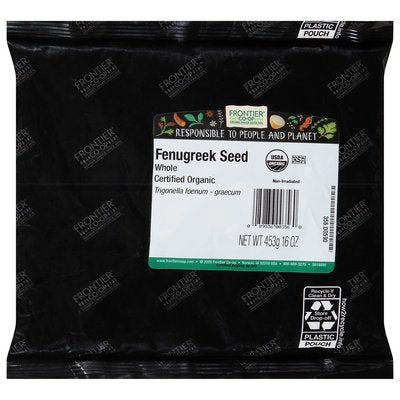 Frontier Nat Prod Co-op Fenugreek Whole 1 Lb [UNFI #28329]