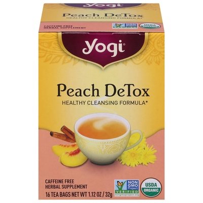 Yogi Peach Detox 6/16 Bag [UNFI #79699] T