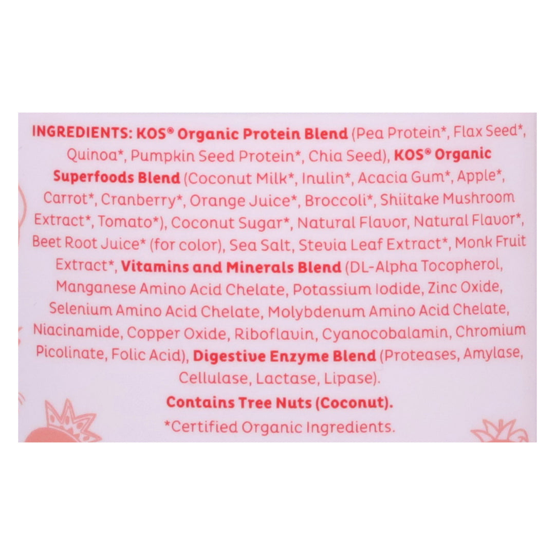 Kos Strawberries & Cream 20.1 Oz [UNFI #28053] T