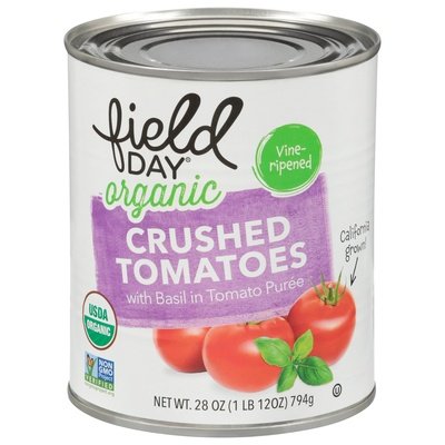 Field Day Crushed Tomatoes W/Basil 12/28 Oz [UNFI #05833]