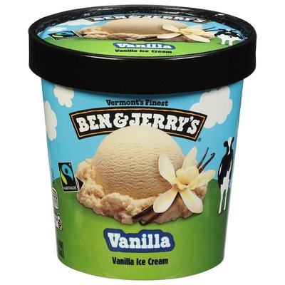 Ben & Jerrys Vanilla For A Change 8/Pt [UNFI #74772]