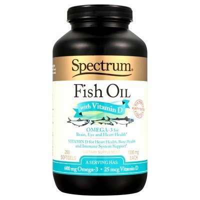 Spectrum Essentials Fish Oil With Vitamin D 250 Sgel [UNFI #40224] T