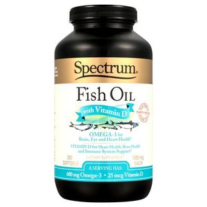 Spectrum Essentials Fish Oil With Vitamin D 250 Sgel [UNFI #40224] T