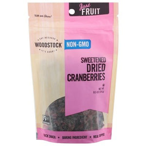 Woodstock Cranberries Sweetened 8/8.5 Oz [UNFI #06739]
